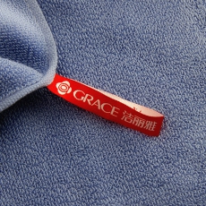 洁丽雅 (Grace) 新疆长绒棉柔软吸水面巾 74*34cm 灰蓝色+紫色+天蓝色 110g/条 3条/组