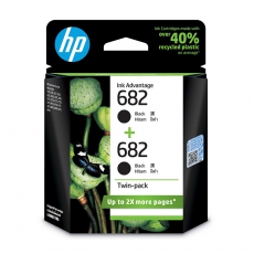 HP 682 黑色墨盒双包装6ZD31AA