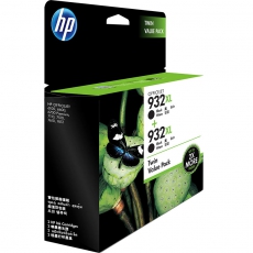HP 932XL 高收益黑色原装墨盒（两件套）T0A81AA
